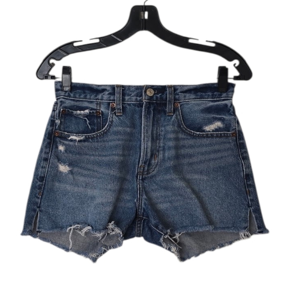 Abercrombie & Fitch Mid Rise Boyfriend Short Med Blue Size 25 0 Festival